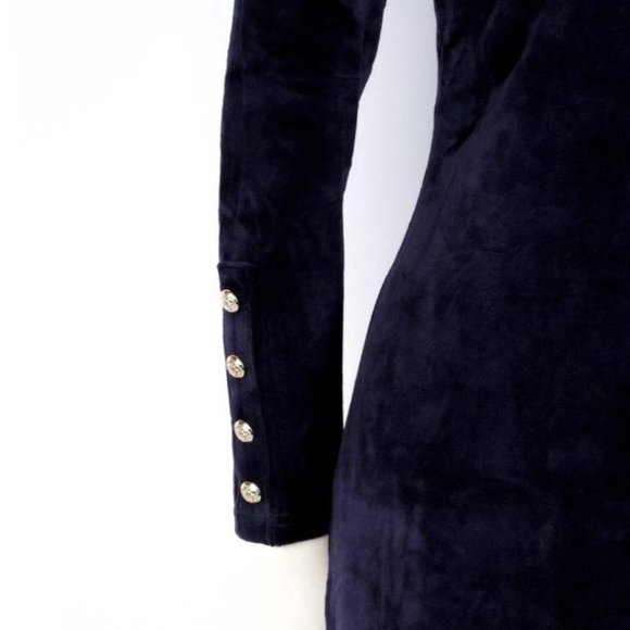 NWT Juicy Couture Black Label Velour Stretch Dress - Picture 3 of 5